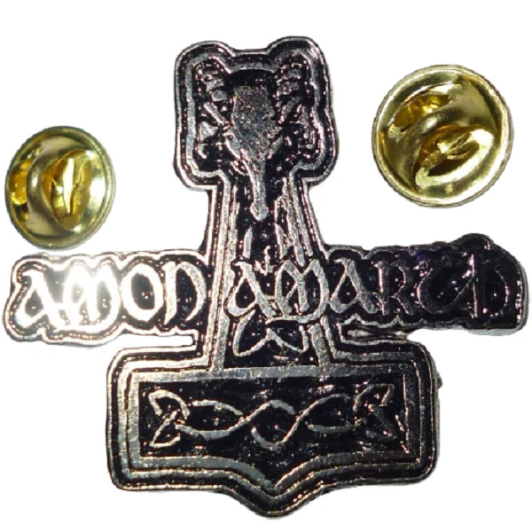 Amon Amarth | Pin Badge Hammer Logo - Image 2
