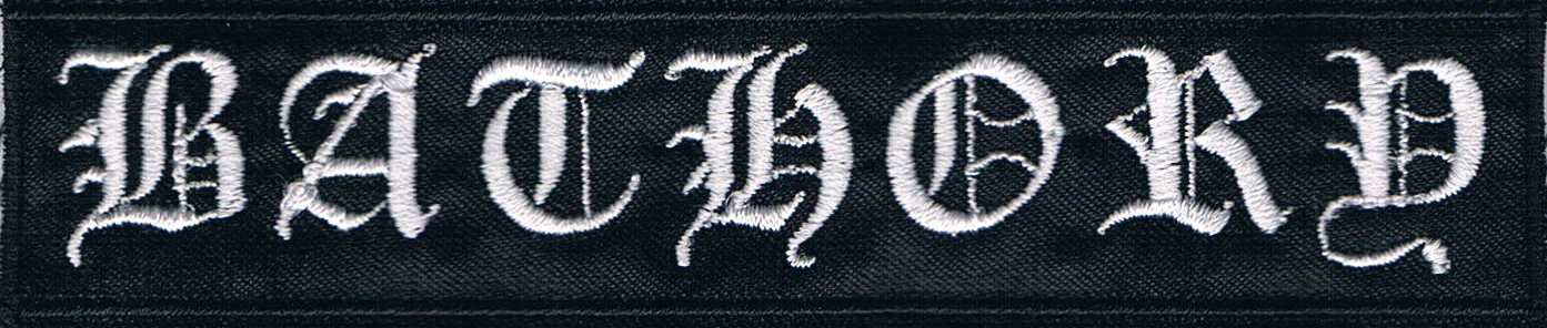 Bathory | Stitched White Logo - Image 2