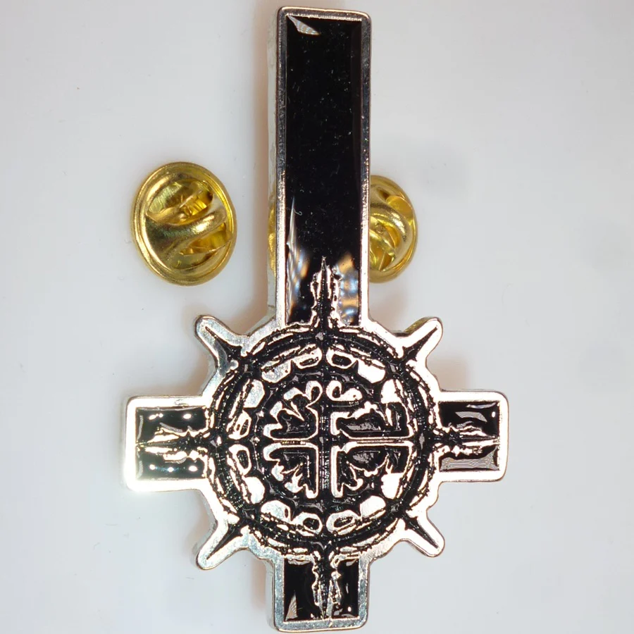 Carpathian Forest | Pin Badge Inverted Cross - Image 2