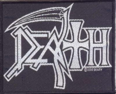Death | White Logo Woven Patch - Image 2