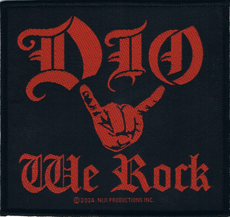 Dio | We Rock Woven Patch - Image 2