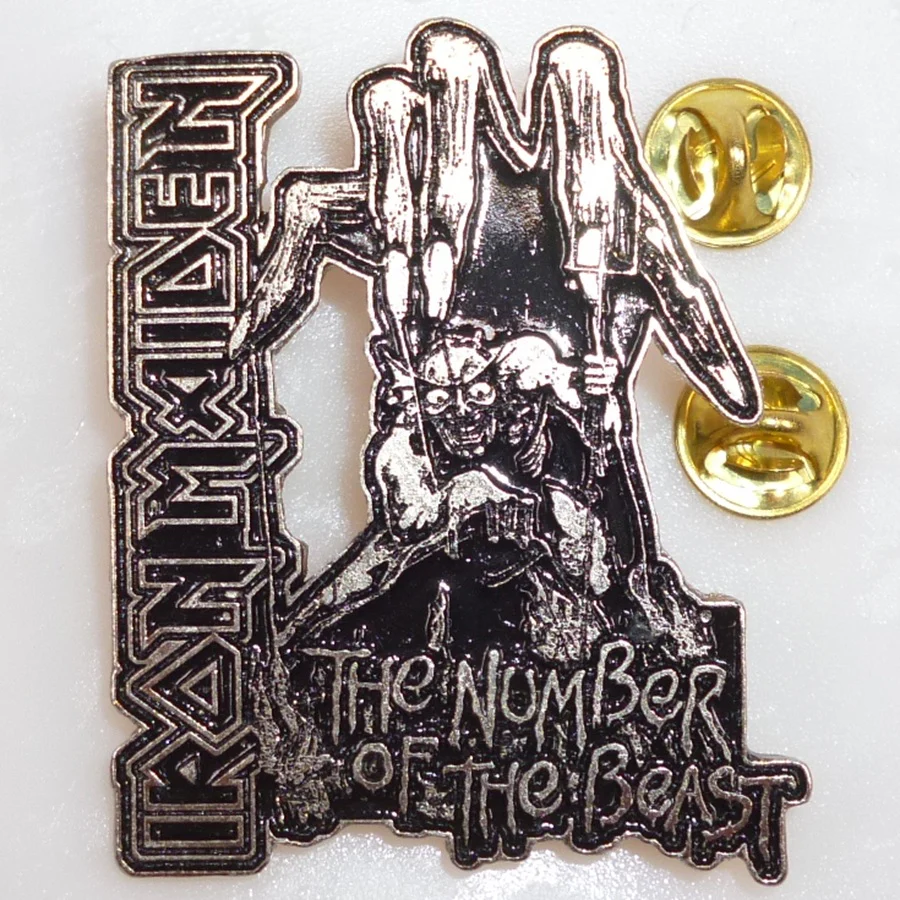 Iron Maiden | Pin Badge Number Hand - Image 3