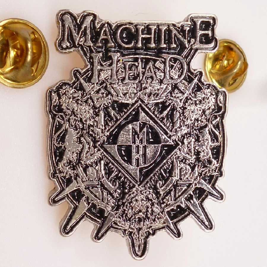 Machine Head | Pin Badge Lion Crest - Image 2
