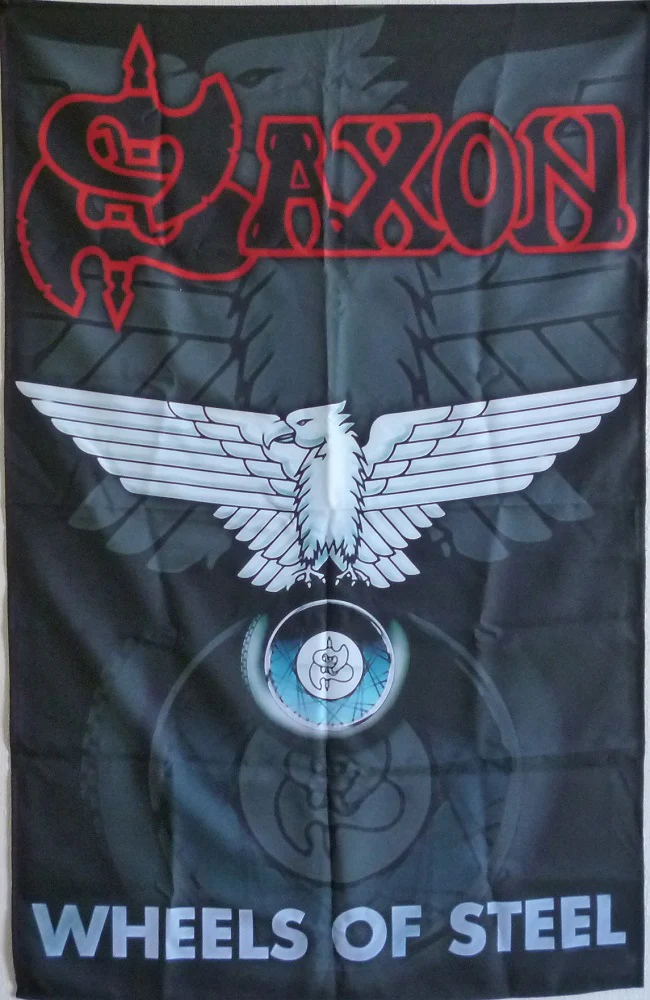 Saxon | Wheels Of Steel Flag - Image 2