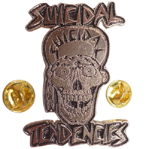 Suicidal Tendencies | Pin Badge Skull With Cap - Image 2